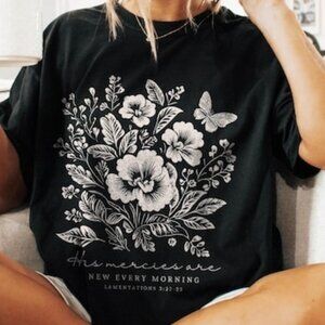 Boho Christian Fall Floral T-Shirt | Jesus Loves You Tee